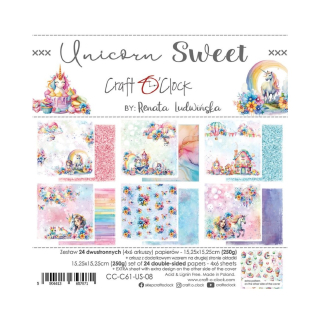 Craft O´ Clock Scrapbook papier - Unicorn Sweet 6x6