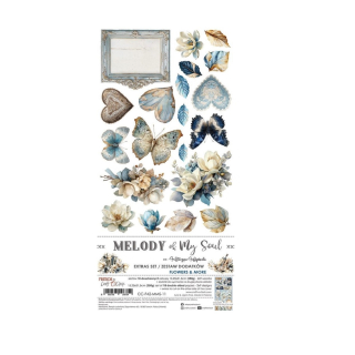 Craft O´ Clock Scrapbook papier - Melody of My Soul Flowers 6x12