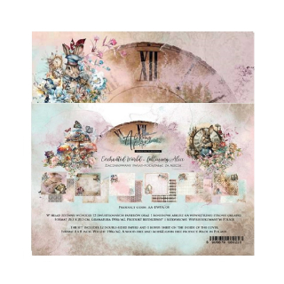 Alchemy of Art Scrapbook papier Enchanted World – Following Alice 8x8