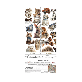 Craft O´ Clock Scrapbook papier - Lovely Pets 6x12 Mix