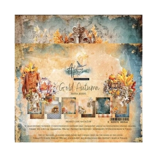 Alchemy of Art Scrapbook papier Gold Autumn 8x8