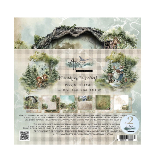 Alchemy of Art Scrapbook papier Friends of the Forest 8x8