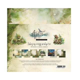 Alchemy of Art Scrapbook papier Tales of Moss and Fern 12x12