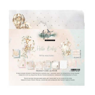 Alchemy of Art Scrapbook papier Hello Baby 8x8