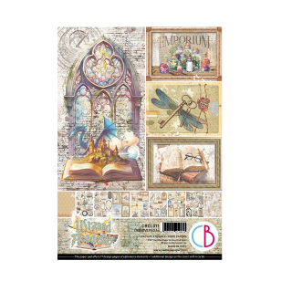 Ciao Bella Scrapbook papier Wizard Academy A4