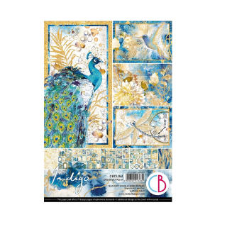 Ciao Bella Scrapbook papier Indigo A4