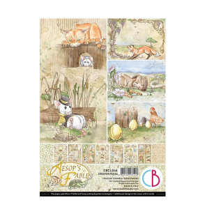 Ciao Bella Scrapbook papier Aesop’s Fables A4