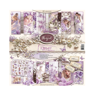 Margaret Scrapbook papier – Violet whisper  12x12