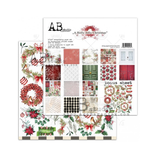 AB studio Scrapbook papier A Holly Jolly Christmas 12x12