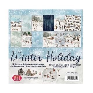 Craft & You Design Scrapbook papier Winter Holiday 12x12
