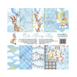 Craft Passion Scrapbook papier Cute Bunny Boy 12x12