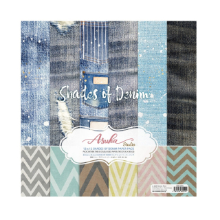 Memory Place Scrapbook papier Shades of Denim 12x12