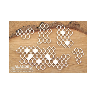 Lepenkový výrez 4926 roztrhaná sieťka