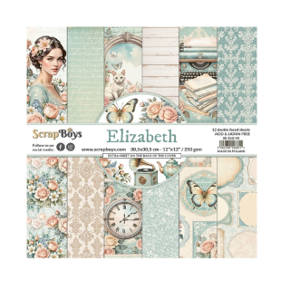 Scrapboys Scrapbook papier Elizabeth 12x12