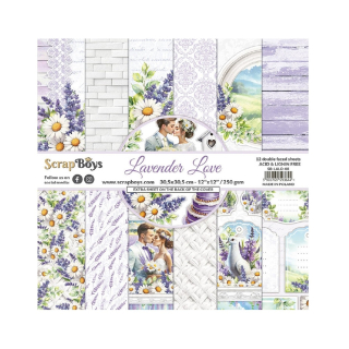 Scrapboys Scrapbook papier Lavender Love 12x12