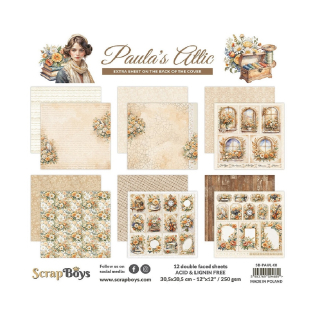 Scrapboys Scrapbook papier Paula's Attic 12x12