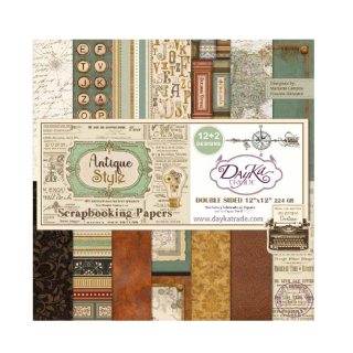 Dayka Scrapbook papier Antique Style12x12