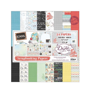 Dayka Scrapbook papier School 12x12