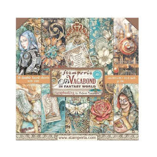 Scrapbook papier – Sir Vagabond in Fantasy World 8x8