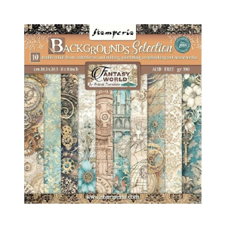 Scrapbook papier – Fantasy World Backgrounds 8x8