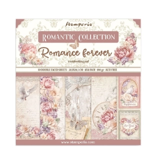 Stamperia Romance forever scrapbook papier 8x8