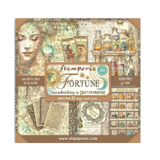 Stamperia Scrapbook papier – Fortune Maxi 8x8