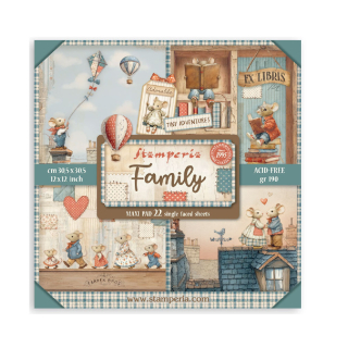 Stamperia Scrapbook papier – Family 12x12 Maxi