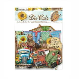 Stamperia Sunflower Art kartónové výrezy DFLDC77