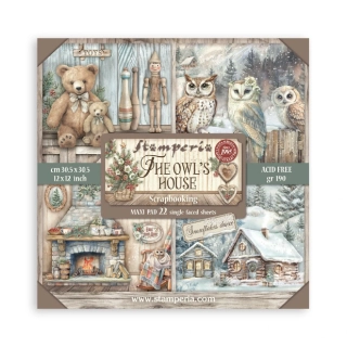 Stamperia The Owl's House scrapbook papier 12x12" Maxi