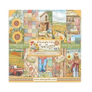Stamperia Scrapbook papier – Sunflower Art 8x8
