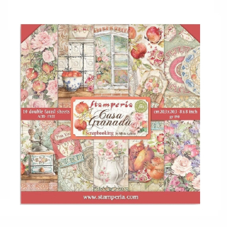 Stamperia Scrapbook papier – Casa Granada 8x8