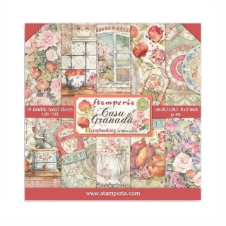 Stamperia Scrapbook papier – Casa Granada 8x8