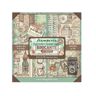 Stamperia Scrapbook papier – Brocante Antiques Maxi 12x12