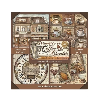 Stamperia Scrapbook papier – Coffee and Chocolate Maxi 8x8