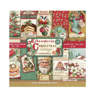 Stamperia Scrapbook papier – Classic Christmas 8x8