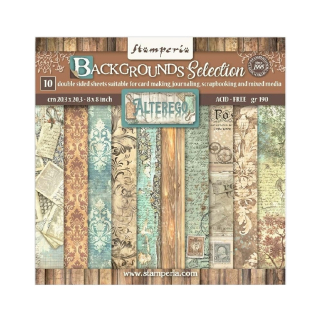 Stamperia Scrapbook papier – Alterego Backgrounds Selection 8x8
